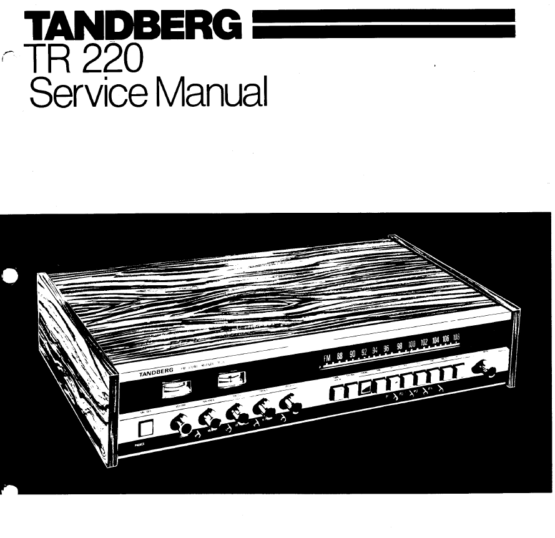 Servicemanual Tandberg TR220